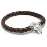 MEMORINE Rhinoceros MASCOT with Leather Bracelet