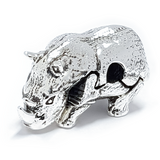 MEMORINE Rhinoceros MASCOT with Leather Bracelet