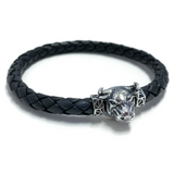 Fighting Bull MASCOT (Micro) with Black Leather Bracelet