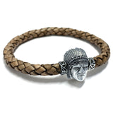 MEMORINE Indian Chief MASCOT with Leather Bracelet