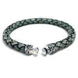 Alligator Mascot with Antique Green Leather Bracelet