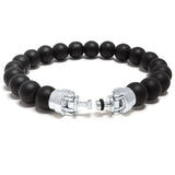 Jaguar MASCOTS with Matte Black Onyx Beaded Bracelet Lite