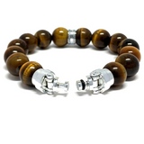 Bison Buffalo MASCOT with Tiger’s Eye Bracelet