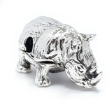 MEMORINE Rhinoceros MASCOT with Leather Bracelet