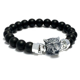 Jaguar MASCOTS with Matte Black Onyx Beaded Bracelet Lite