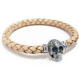 MEMORINE Mexican Skull MASCOT with Leather Bracelet